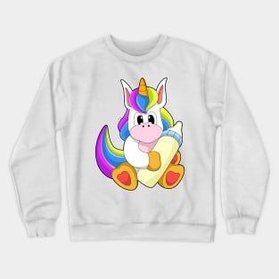 Unicorn with Bottle of Milk Crewneck Sweatshirt